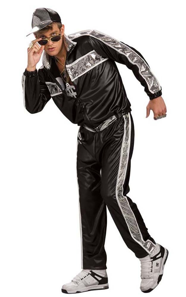 Rap Idol Public Enermy Rapper Tracksuit Adult Costume Costume Crazy