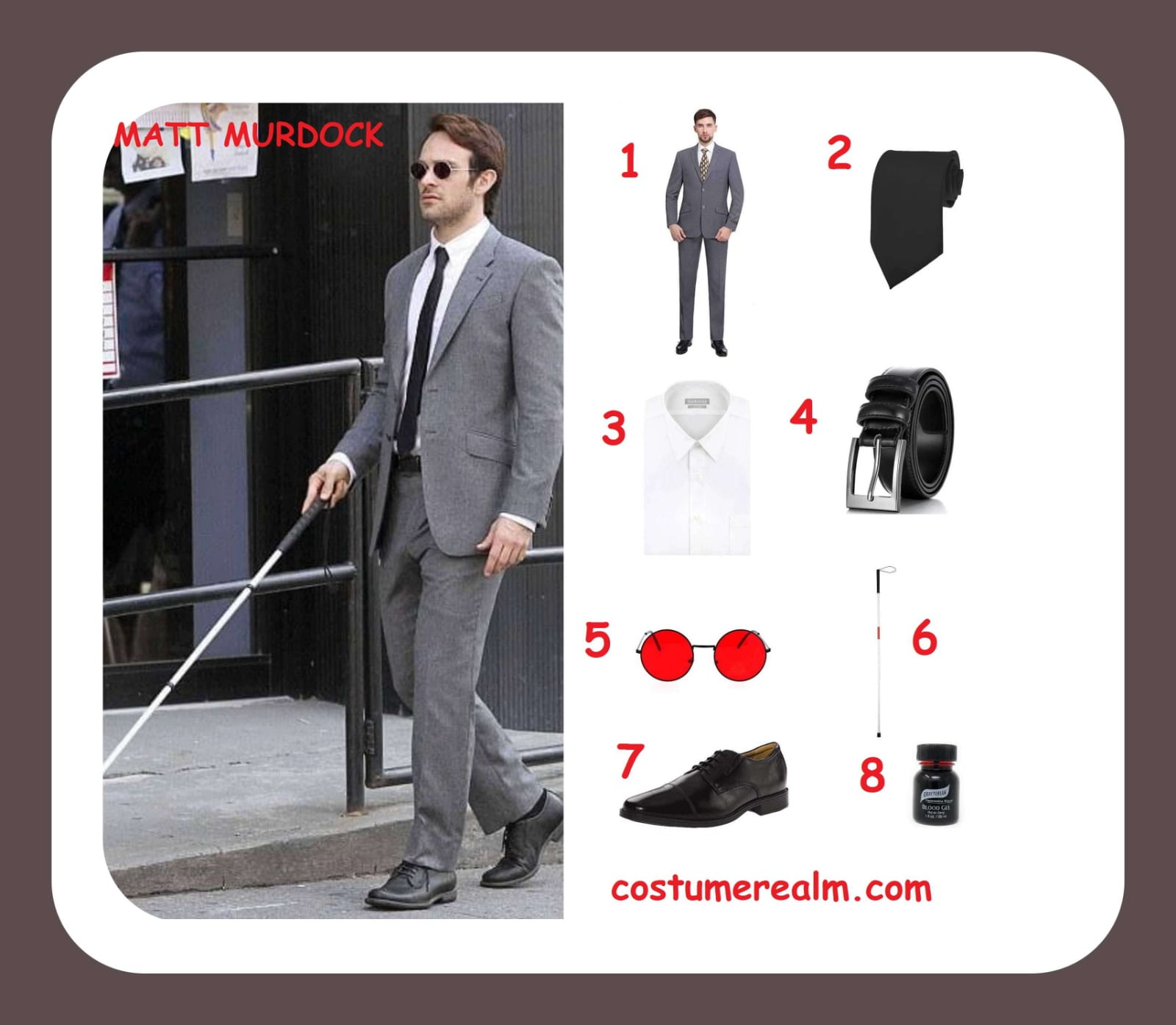 Dress Like Matt Murdock Costume Guide, Diy, Marvel Hallowen Costume