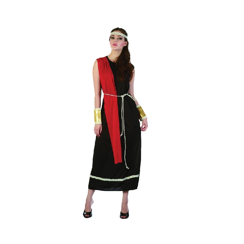 Roman Goddess / Caesar Black Toga Costumes R Us LTD Fancy Dress