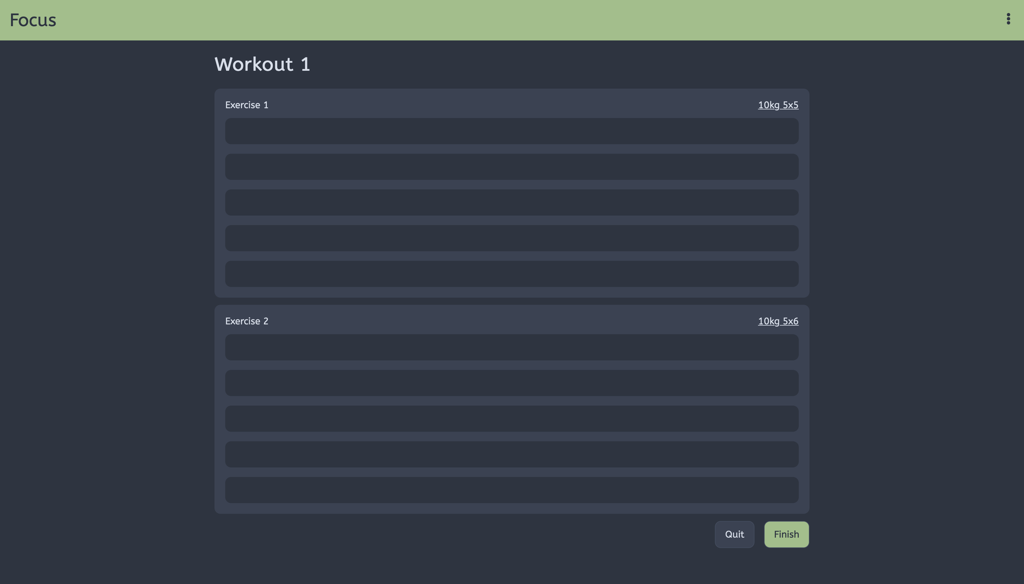Focus Workout Tracker Cosy Software