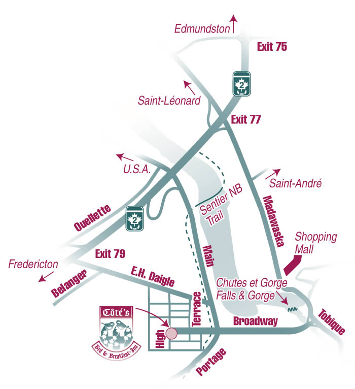 Côté's Bed & BreakfastInn Grand Falls New Brunswick