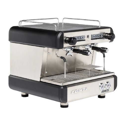 CONTI Compact Tall Cup 2 Group Espresso Machine Black COTECHO