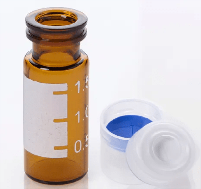 Kit De Vial Vial De Vidrio ámbar De 2 Ml Con Punto De Marcado Graduado