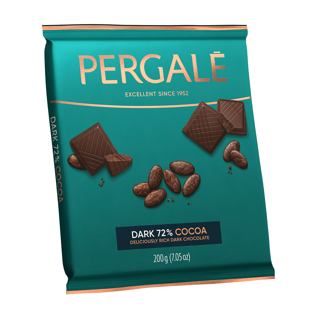 PERGALE DARK CHOCOLATE 72 200 G.
