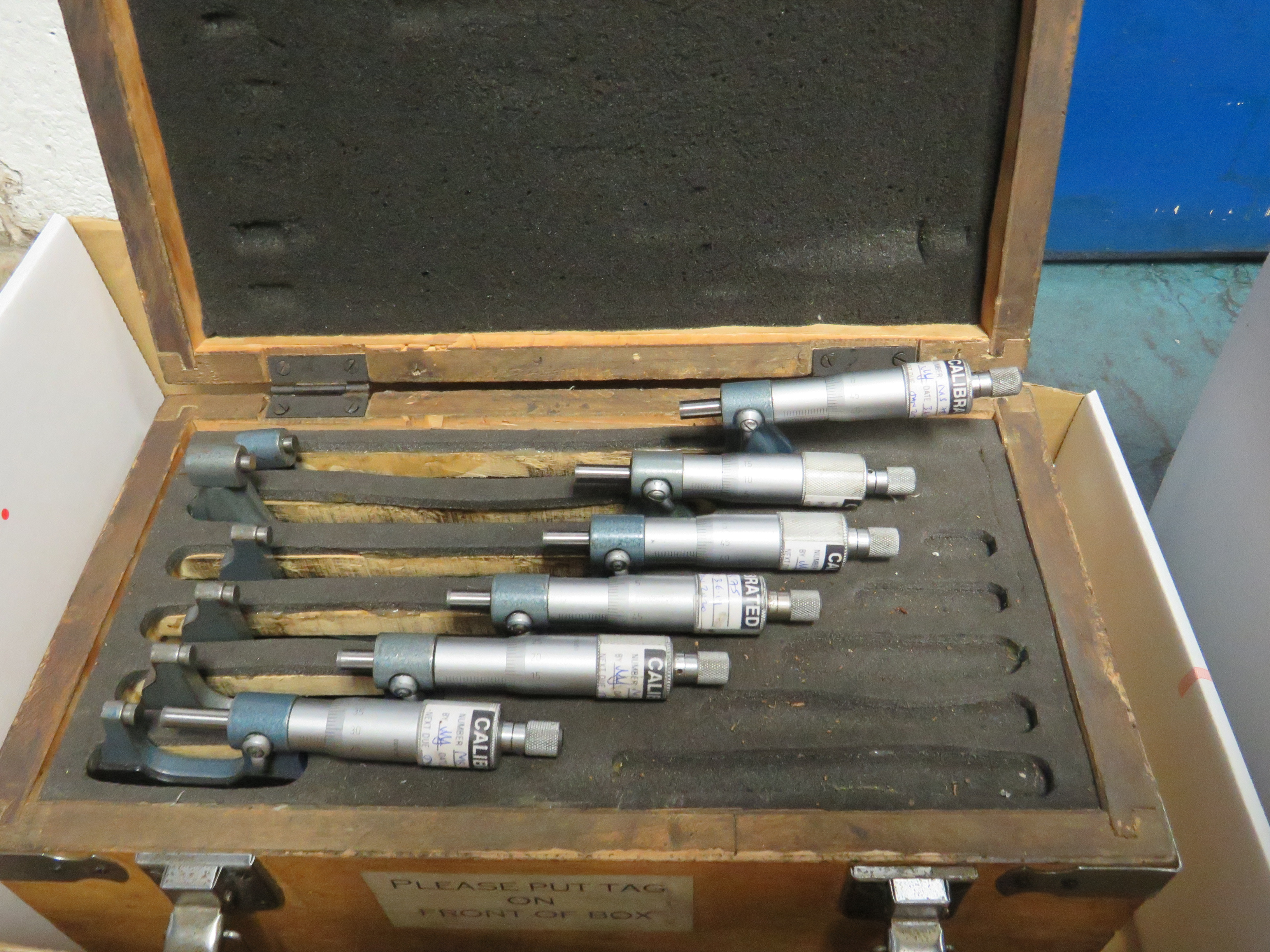 Box Set of Metric Micrometers