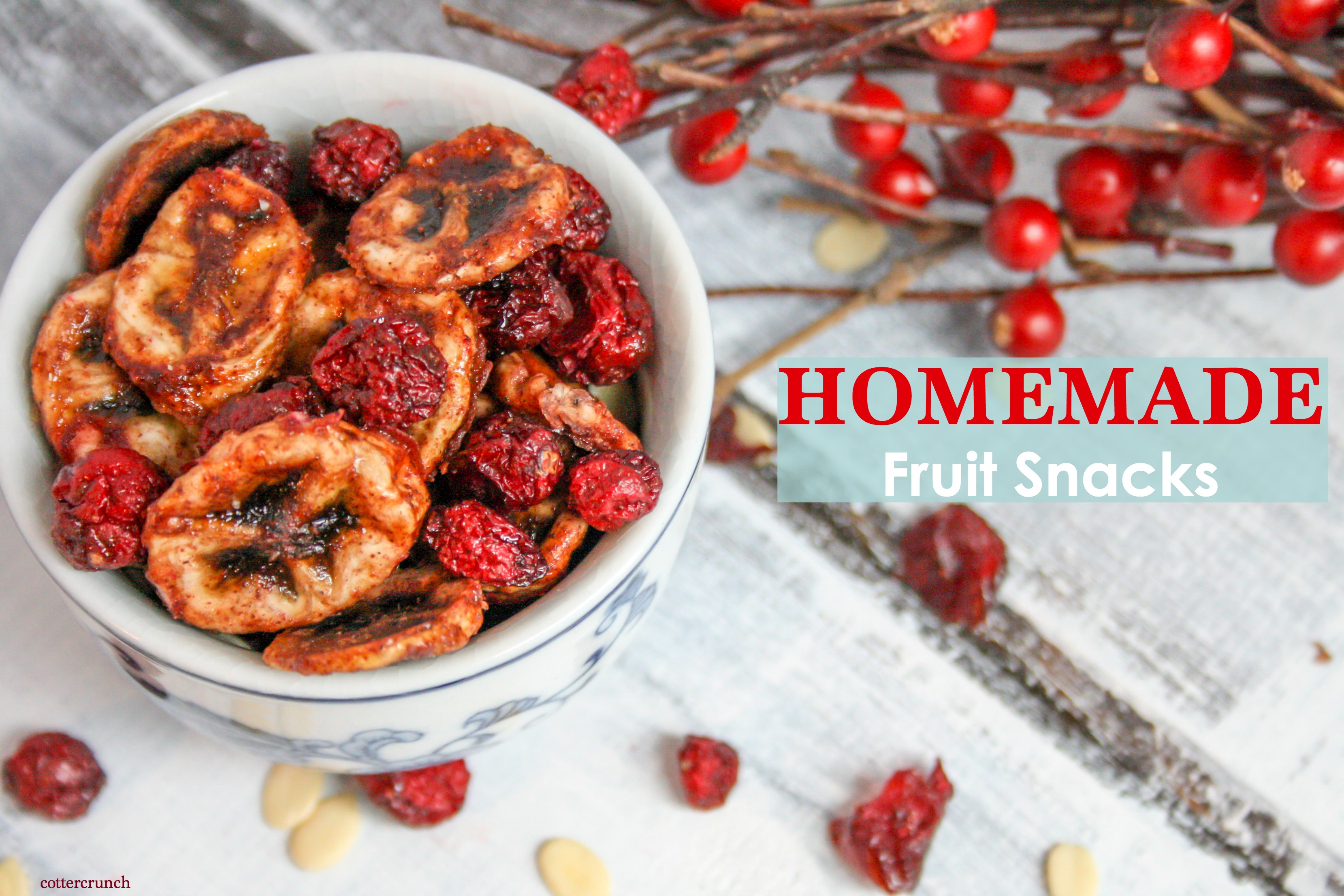 Lower Sugar Homemade Healthy Fruit Snacks Cotter Crunch