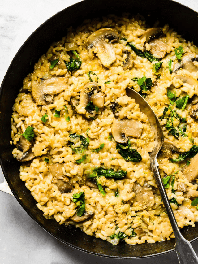 Creamy Mushroom Risotto Recipe Cotter Crunch