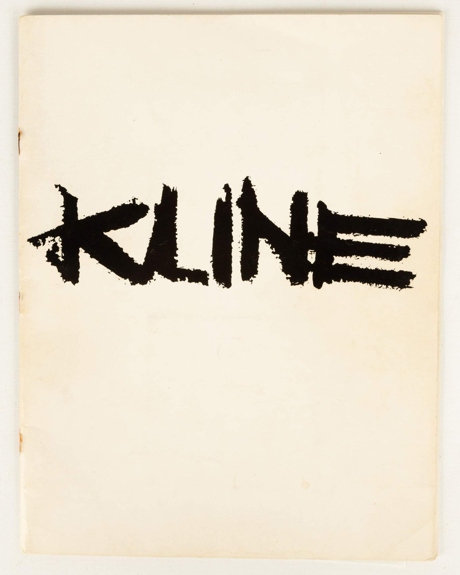 Franz Kline Signed Exhibition Catalogue, Sidney Janis 1960 Cottone