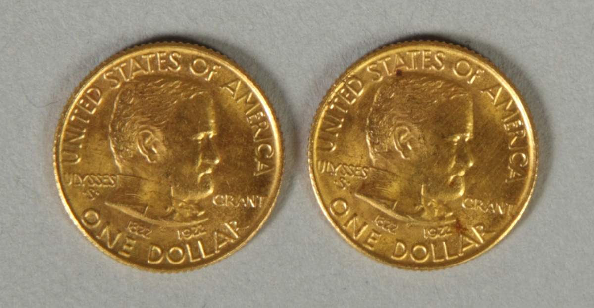2 1922 Gold One Dollar Coins Cottone Auctions