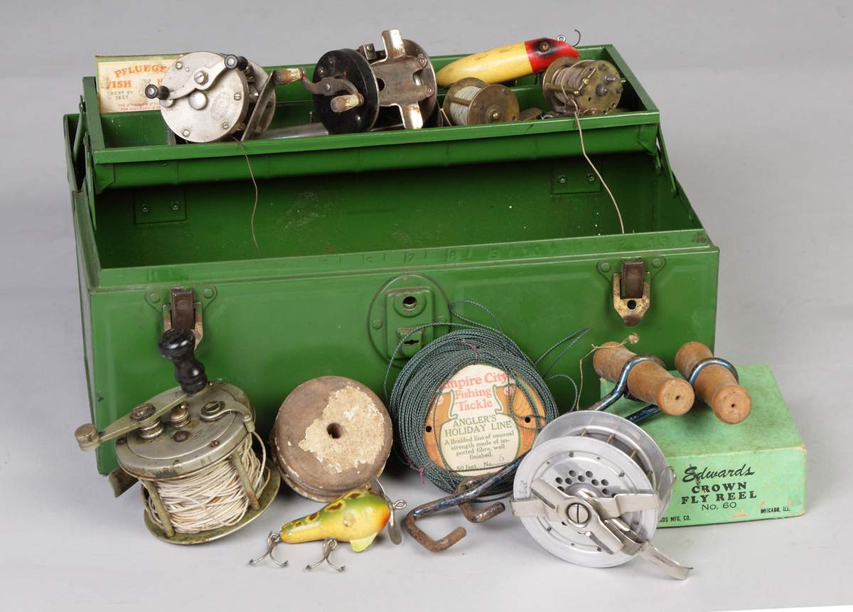 Group of Vintage Fishing Reels & Tackle Cottone Auctions