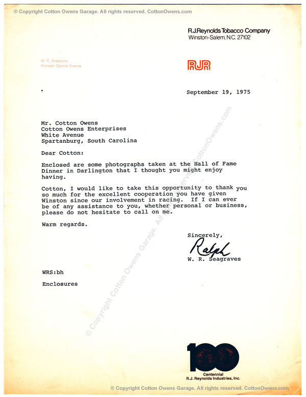 Cotton Owens Garage Scrapbook of Vintage Letters and Correspondence from the Archives of