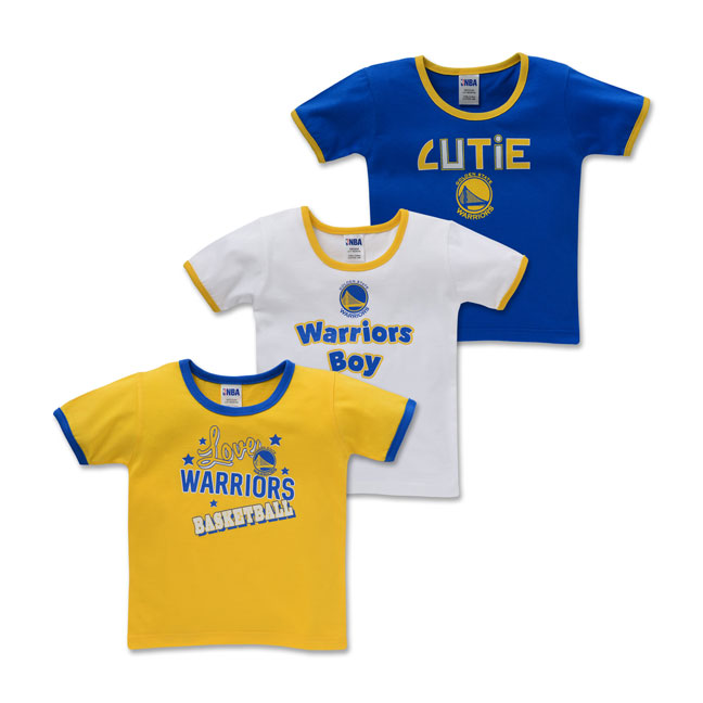 NBA Baby 3piece TShirt (Cutie Warriors) Cotton Stuff