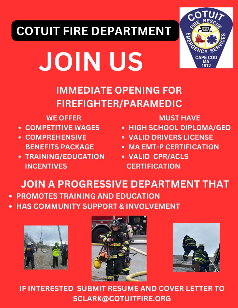 News and Announcements Cotuit Fire District
