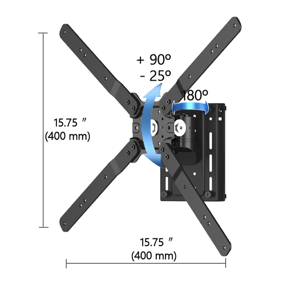 TV Slatwall Mount Quick Release Low Profile & Rotating