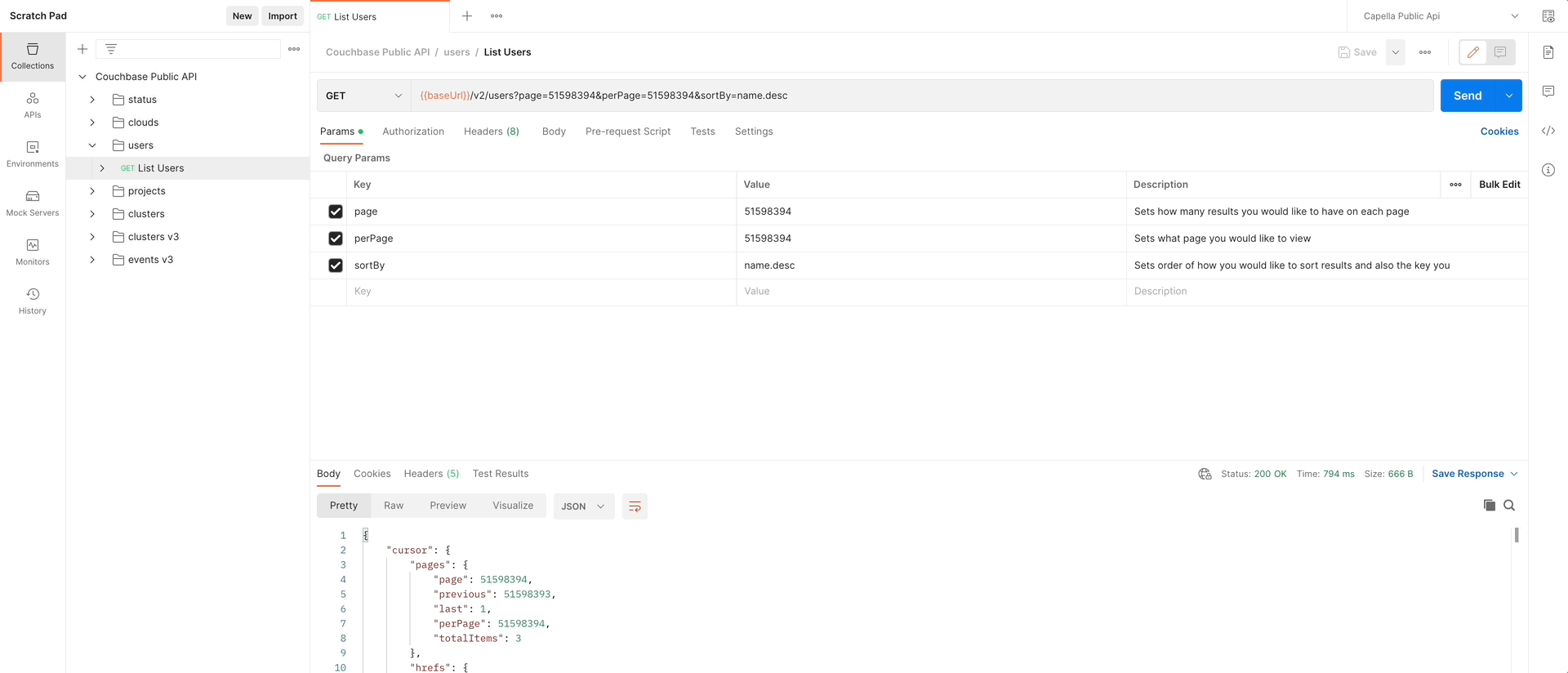 How to Use Postman with Couchbase Capella Public API