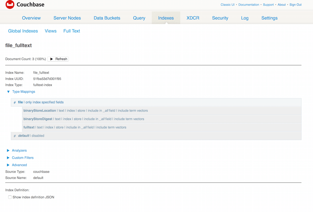 Storing and Searching files with Couchbase and Spring Boot