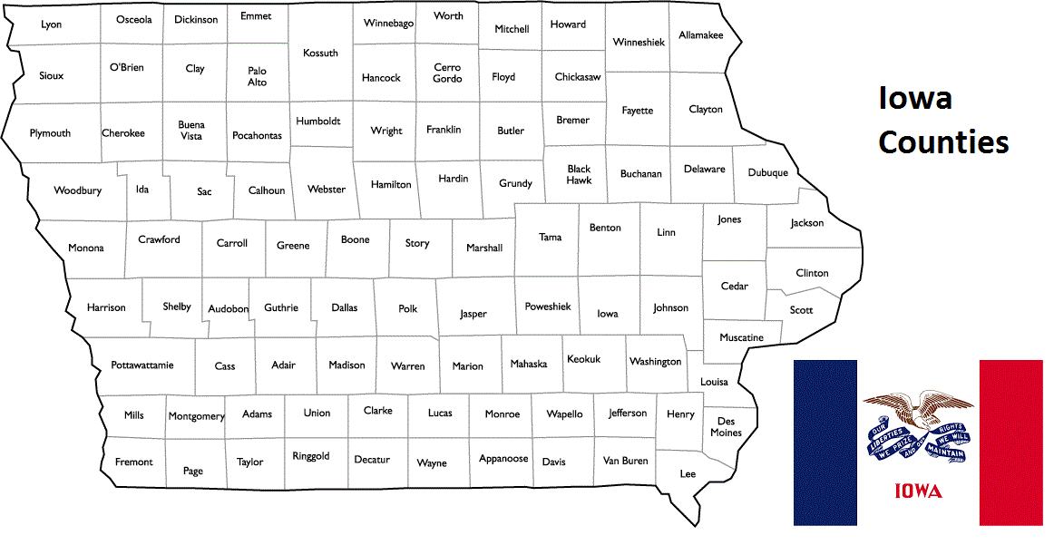 Iowa Counties List