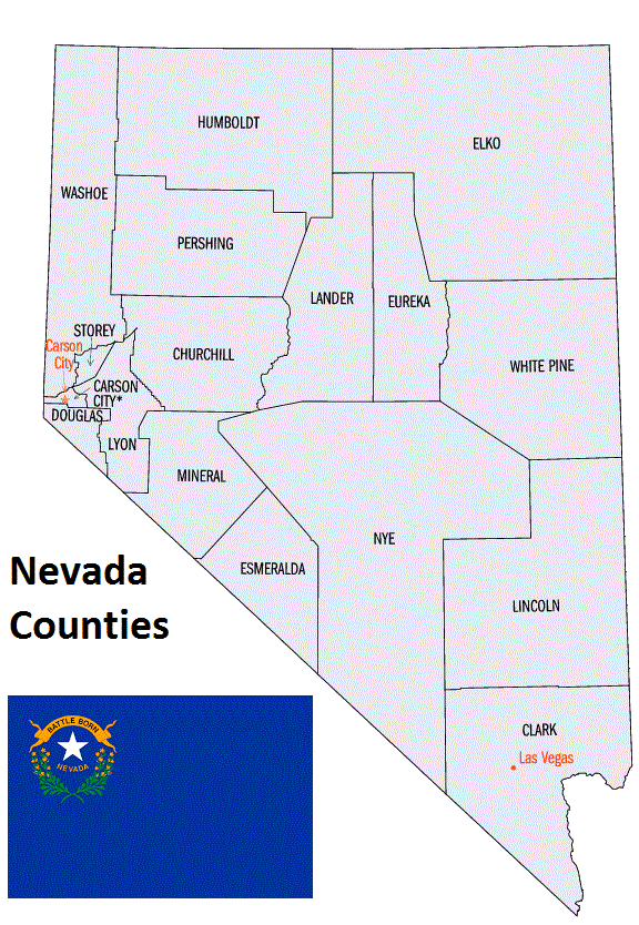 Nevada Counties List