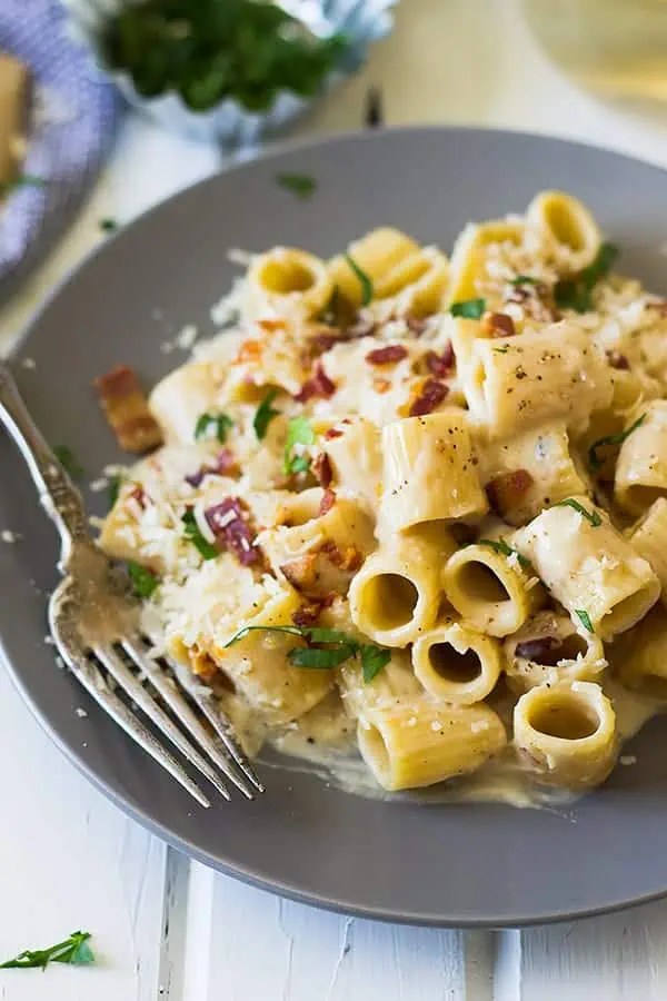 One Pot Bacon Alfredo Countryside Cravings