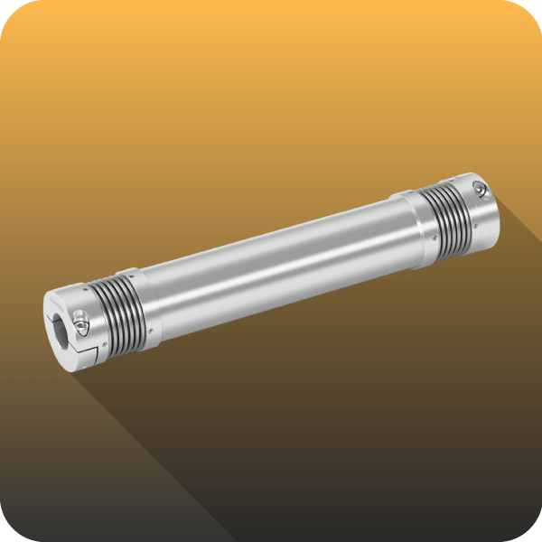 ComInTec torsionally rigid spacer shaft coupling with flexible bellow