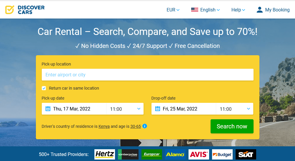 Discover Cars review Is it a worthy car rental website?