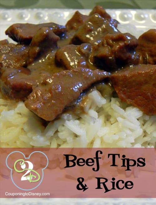 Slow Cooker Beef Tips and Rice