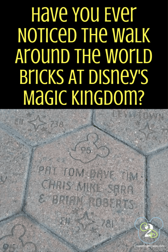 Have You Ever Noticed The Walk Around the World Bricks At Disney's