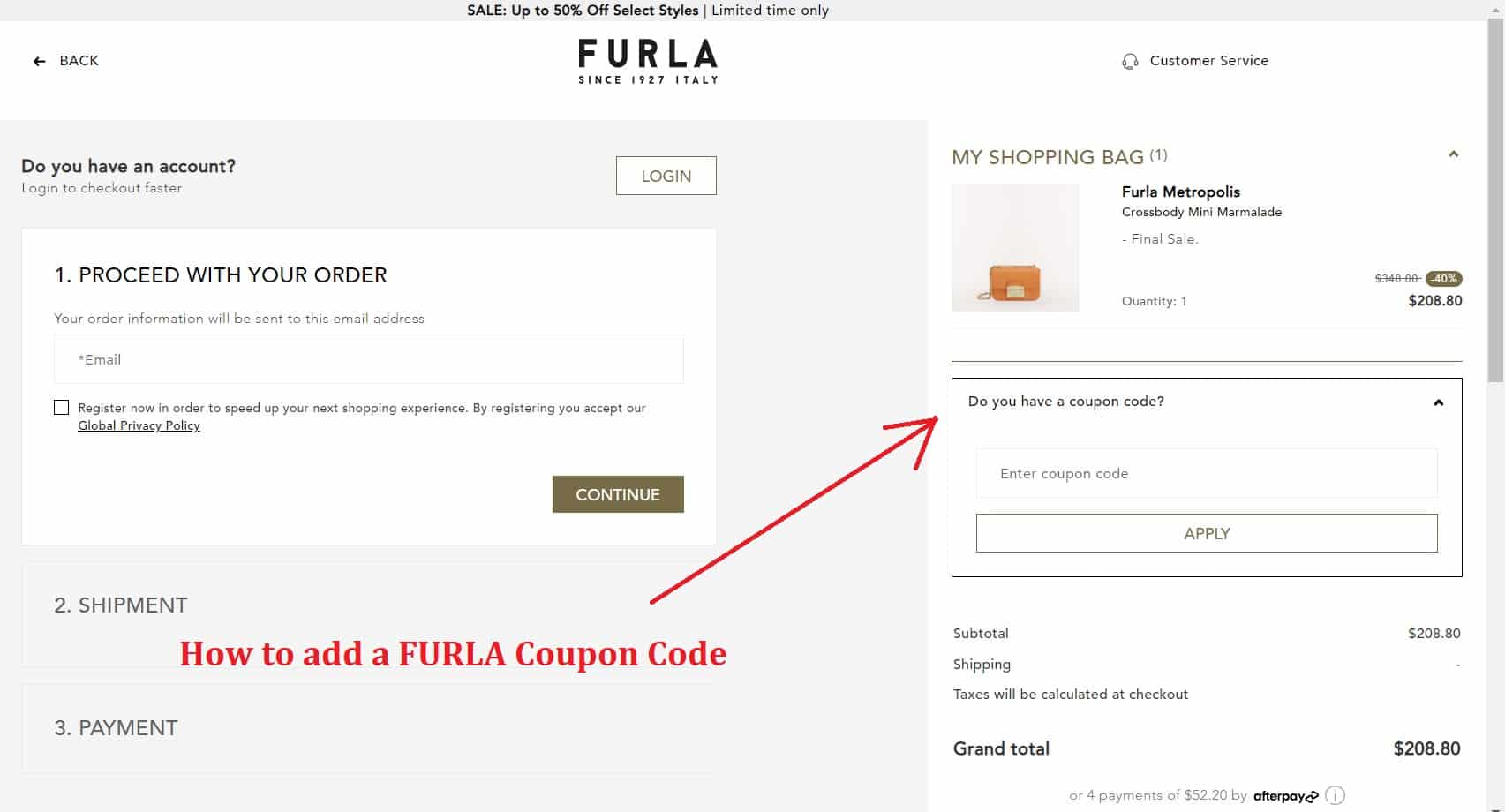 Codice coupon FURLA ⇒ Sconto del 20 ad agosto 2024