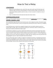 Step-by-Step Guide to Testing Automotive Relays Effectively | Course Hero