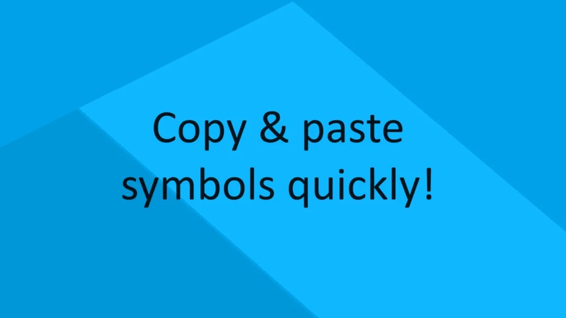 Paragraph Symbol Copy Paste