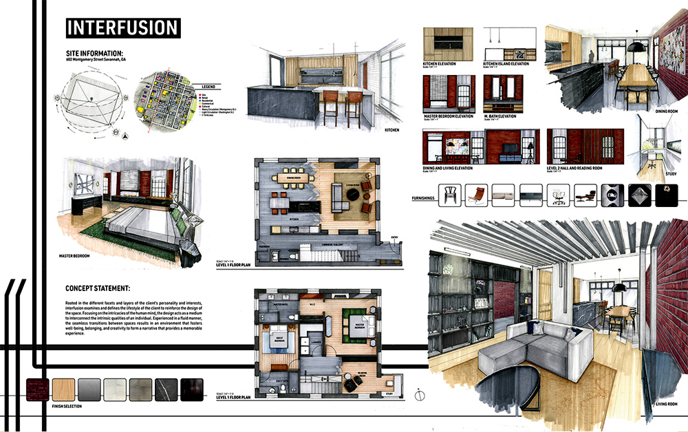 Selected Student Projects Interior Design School