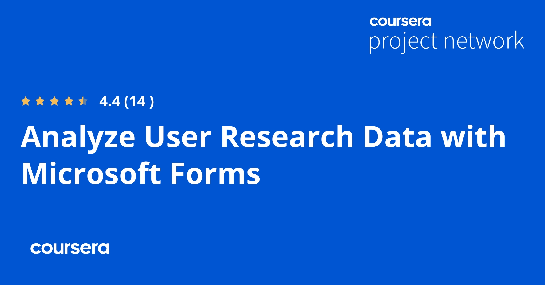Analyze User Research Data with Microsoft Forms Coursya