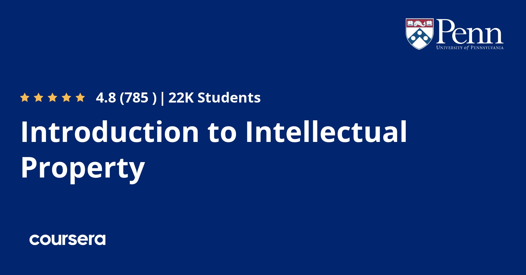 Introduction to Intellectual Property Coursya