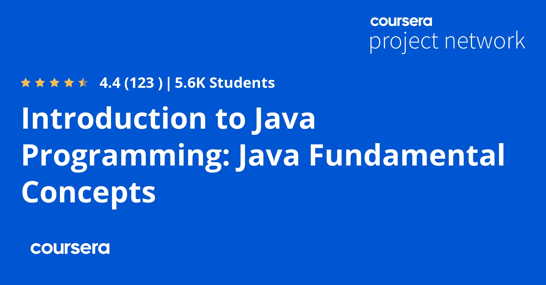 Introduction to Java Programming Java Fundamental Concepts Coursya