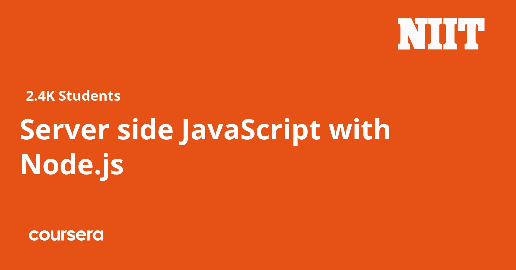 Server side JavaScript with Node.js Coursya
