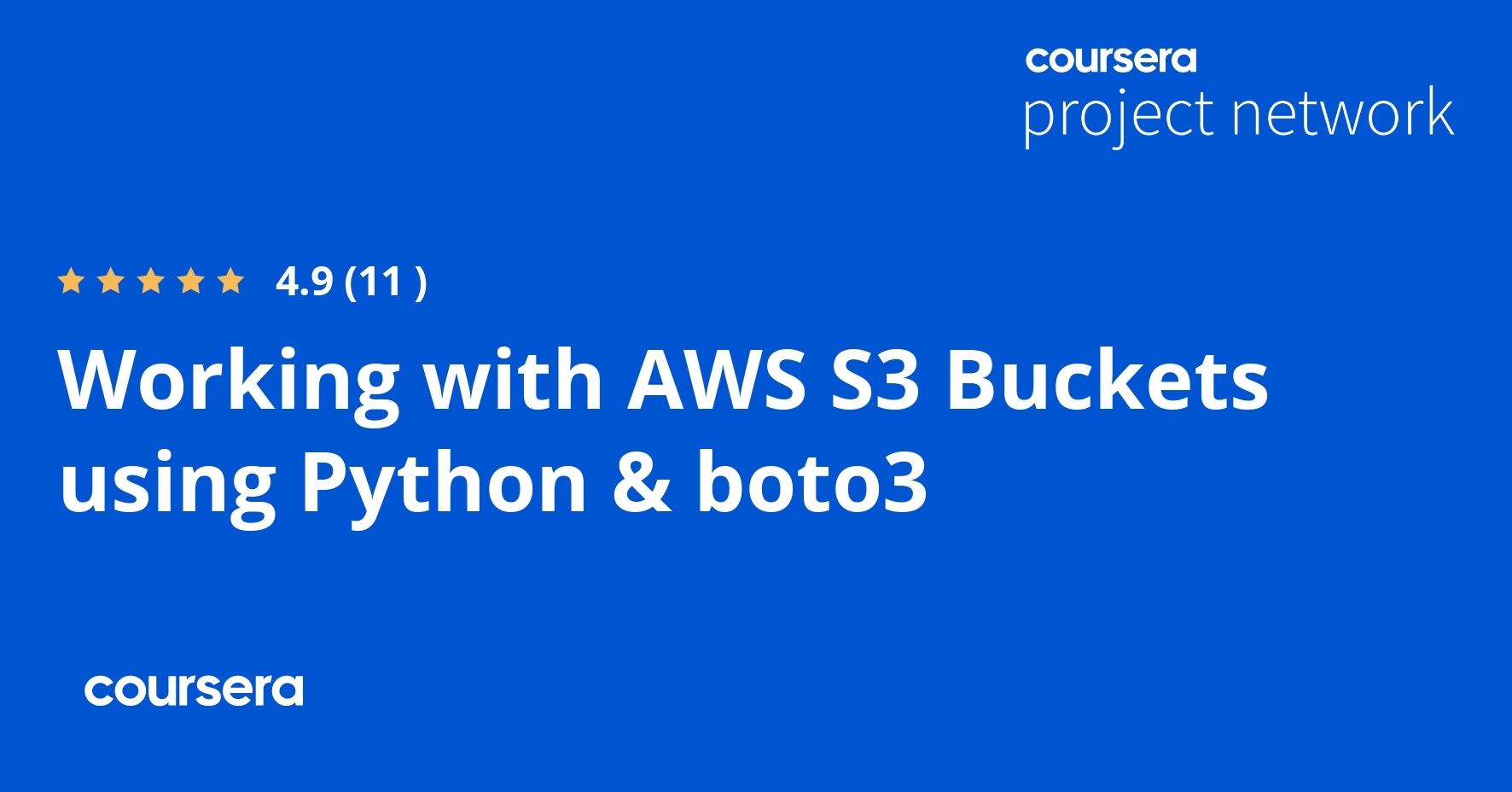 Working with AWS S3 Buckets using Python & boto3 Coursya