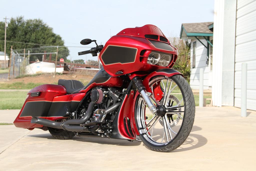 Covington's 2015RedRoadGlide Custom Bagger Motorcycle
