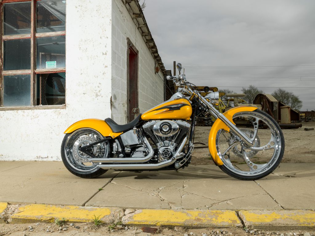 Covington's Gold Custom Harley Motorcycle