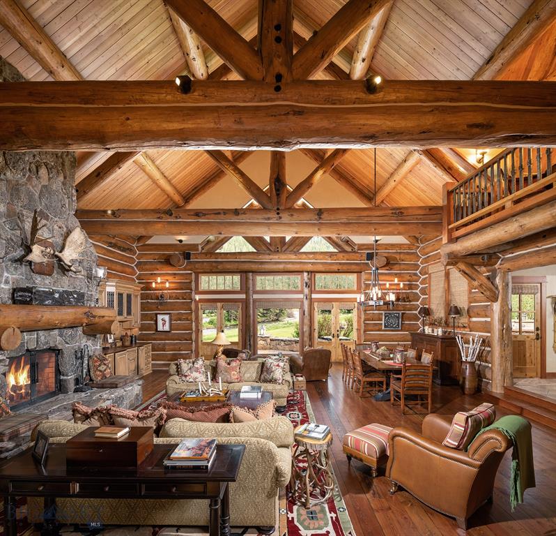 Hot Property Gallatin River Log Home Cowboys and Indians Magazine