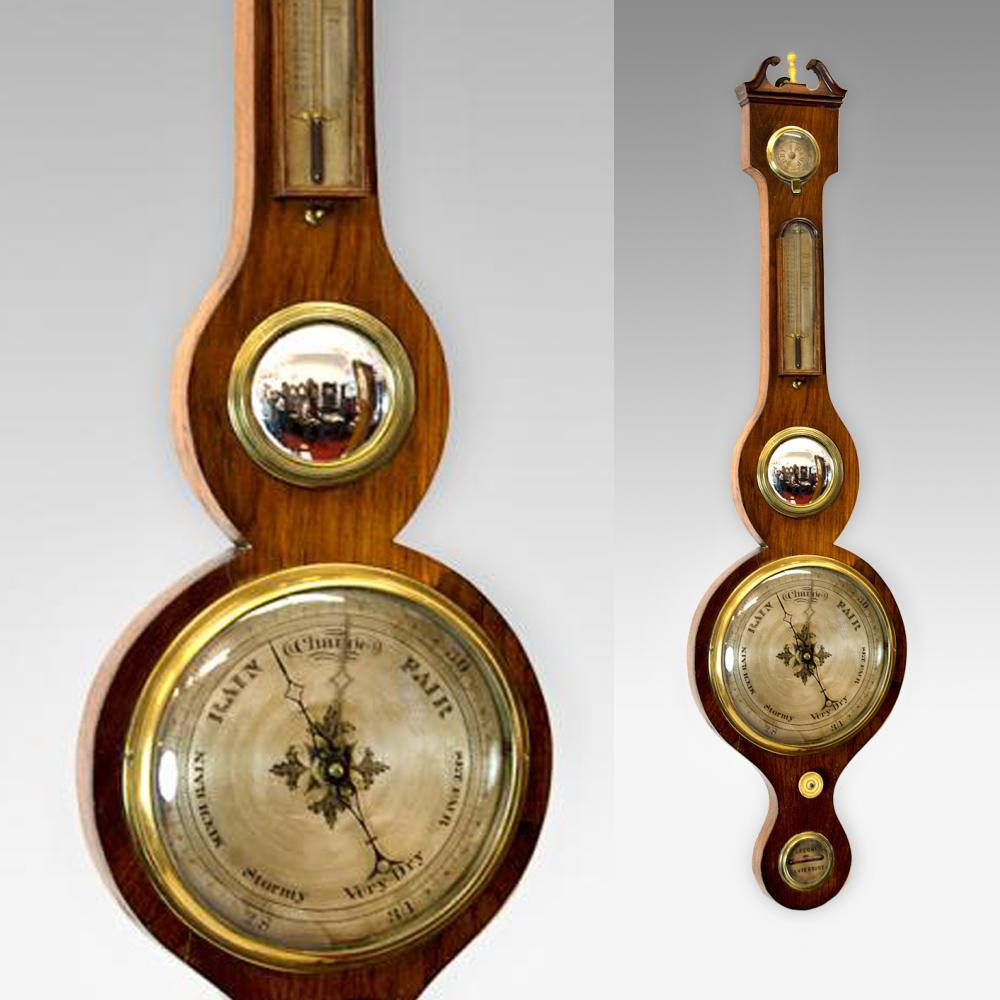 Five dial wheel barometer Cowderoy Antiques