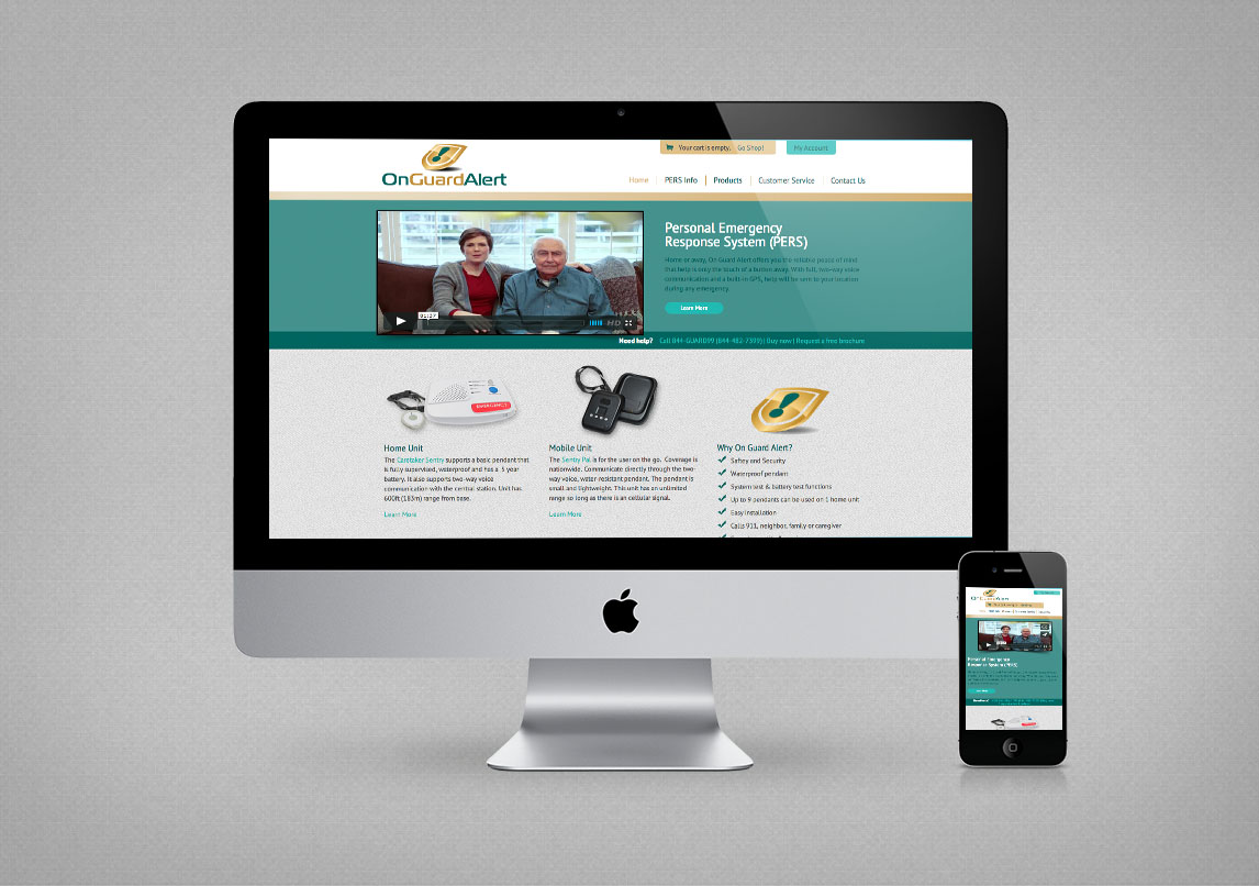 Website Design and Strategy for On Guard Alert Cowley