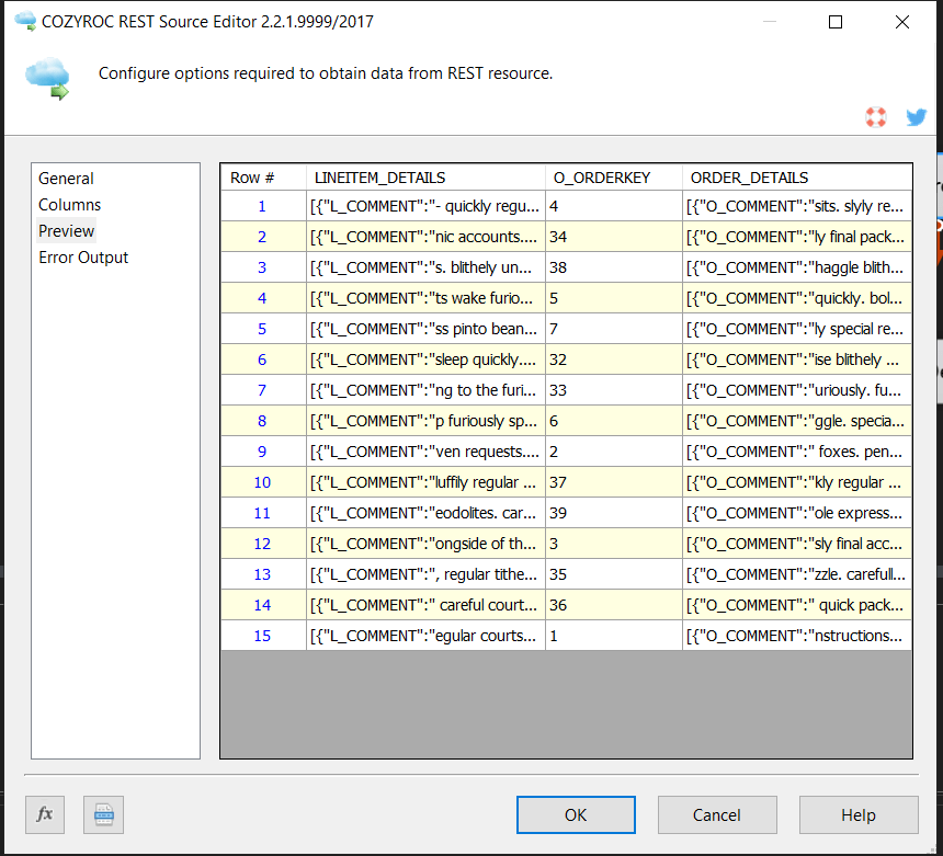 Snowflake Connection COZYROC