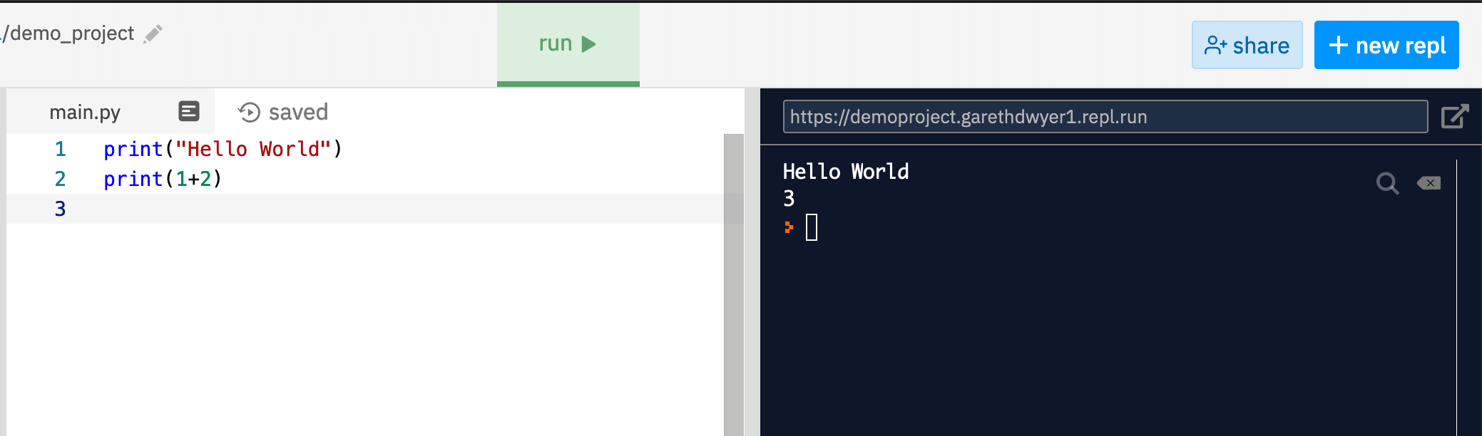 An introduction to writing Python programs in repl.it Computer