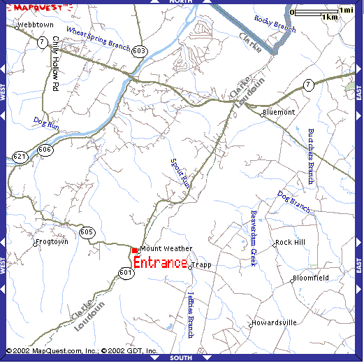 Mt. Weather guarded site how to get there