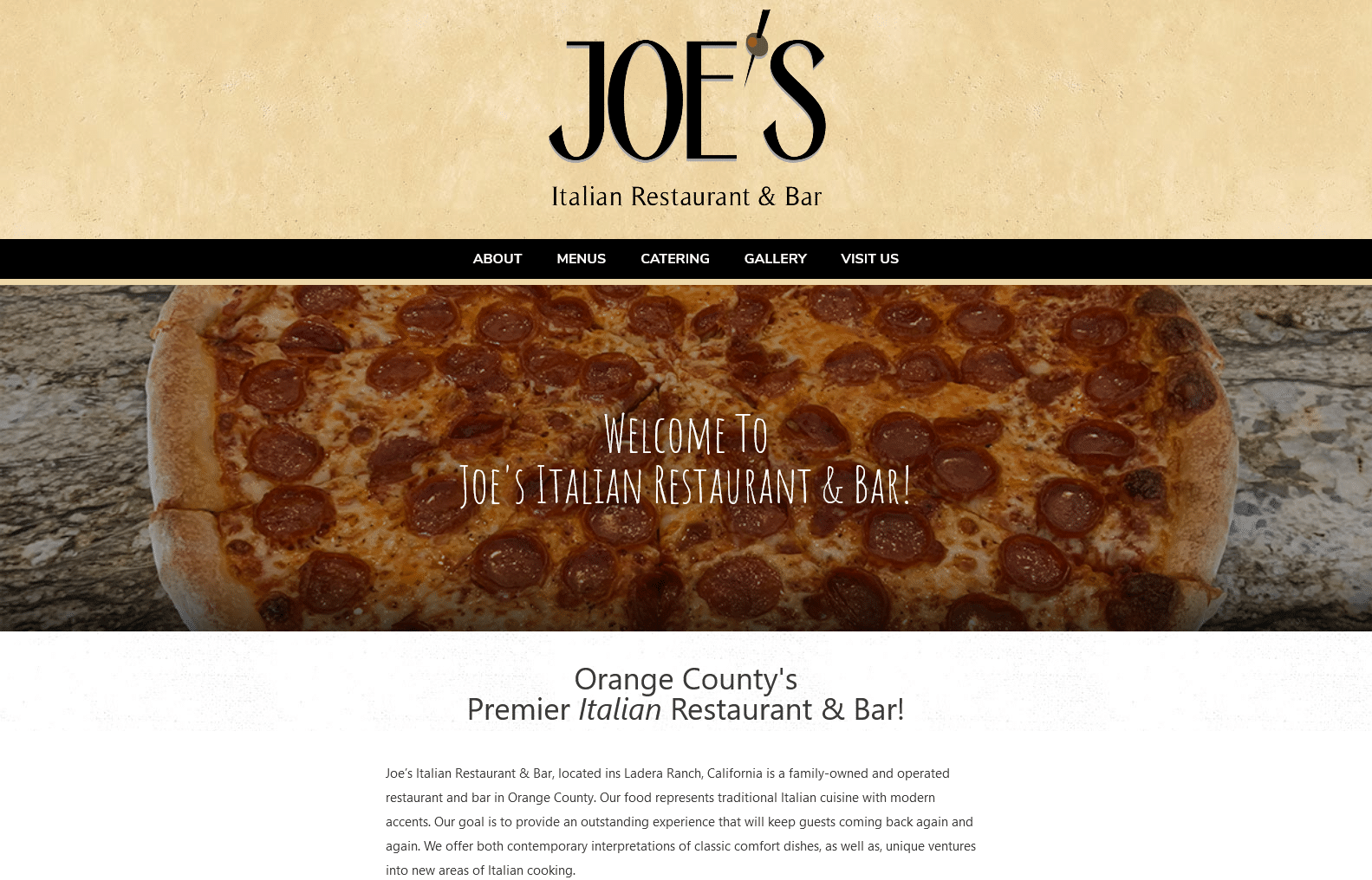 Joe's Italian Restaurant and Bar CP Communications