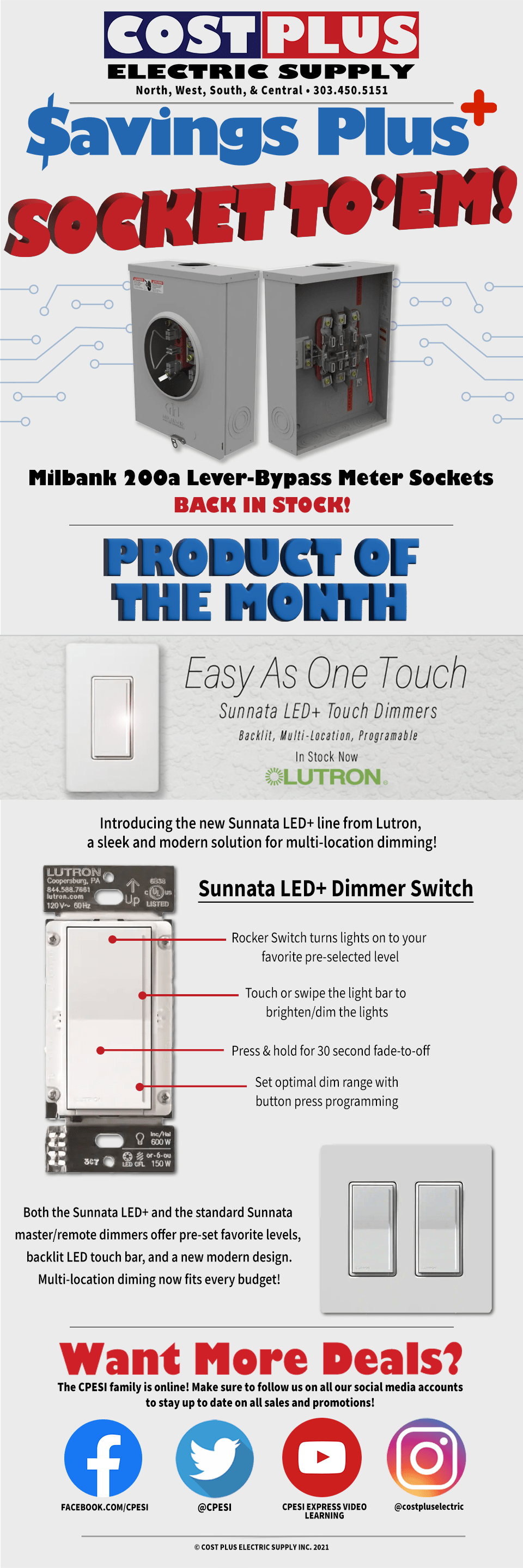 Cost Plus Electric Supply Your SingleSource for Electrical Equipment