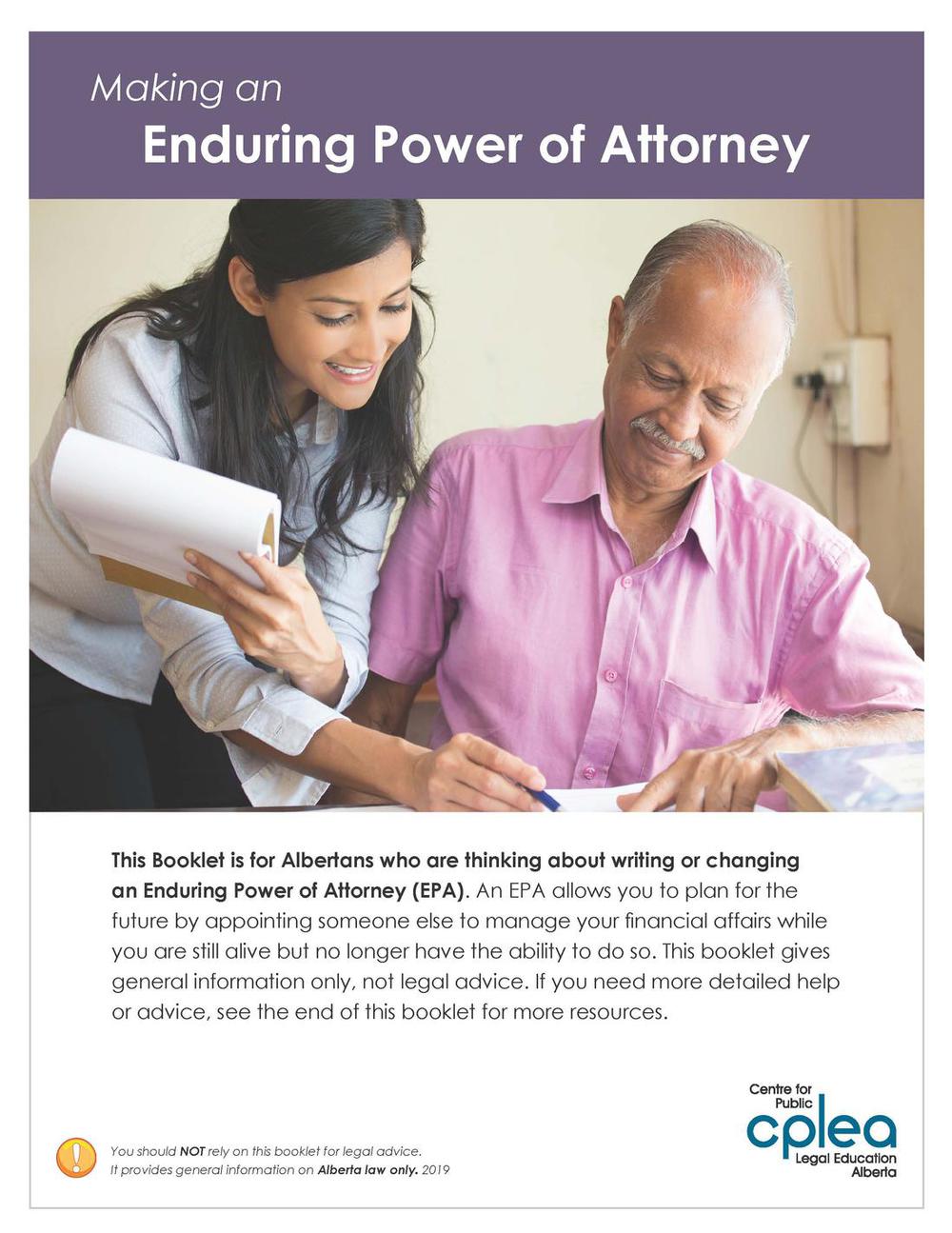 Making An Enduring Power of Attorney CPLEA.CA