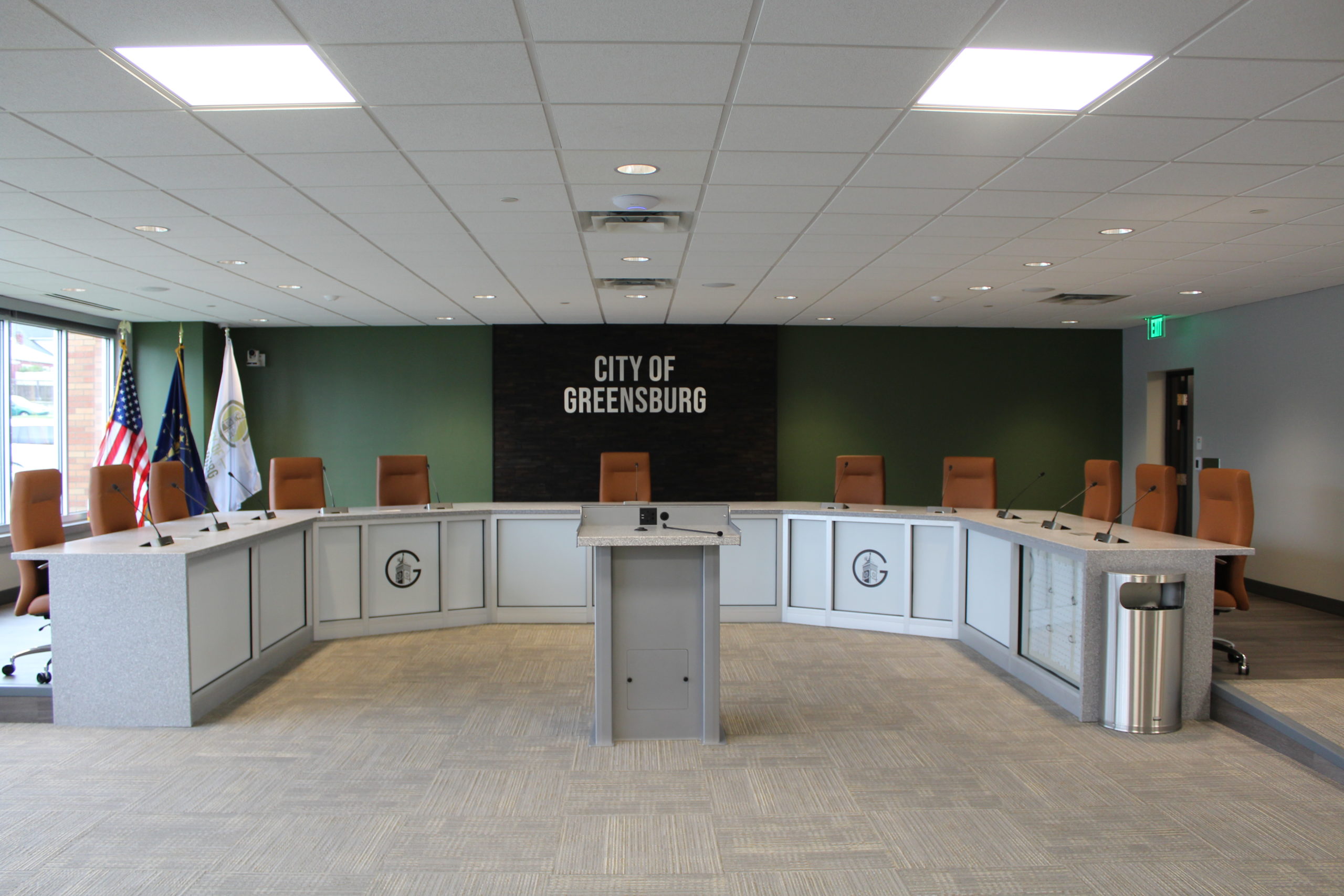 Greensburg City Hall Ribbon Cutting CPM Construction Indianapolis