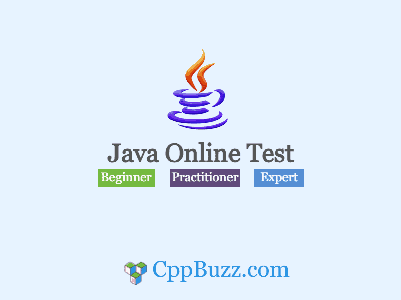 Java Online Test for Freshers & Experienced CppBuzz