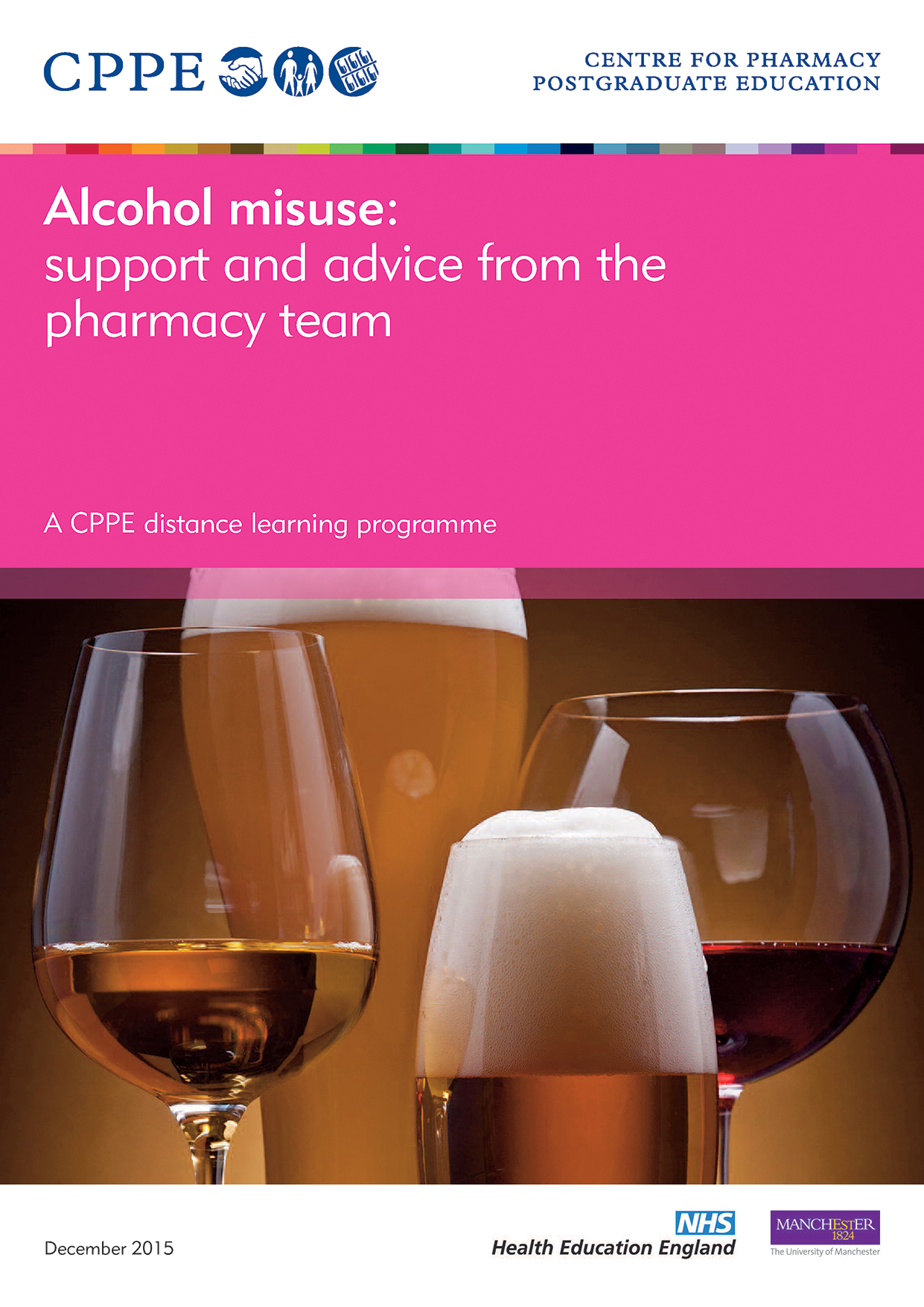Alcohol misuse support and advice from the pharmacy team CPPE